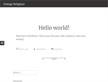 Tablet Screenshot of dialogoreligioso.org